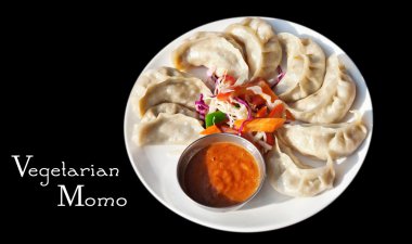 Vegetarian Nepalese momo clipart