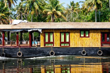 House boat close up clipart