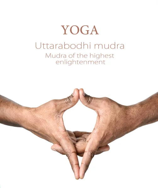 Yoga Uttarabodhi mudra — Stock Photo, Image
