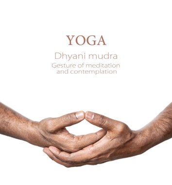 Yoga Dhyani mudra clipart