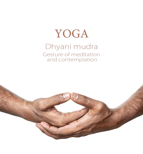 Yoga Dhyani mudra — Stockfoto