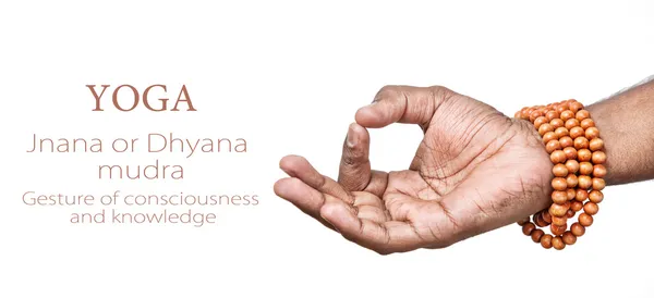 Yoga JNANA mudra — Stock Photo, Image