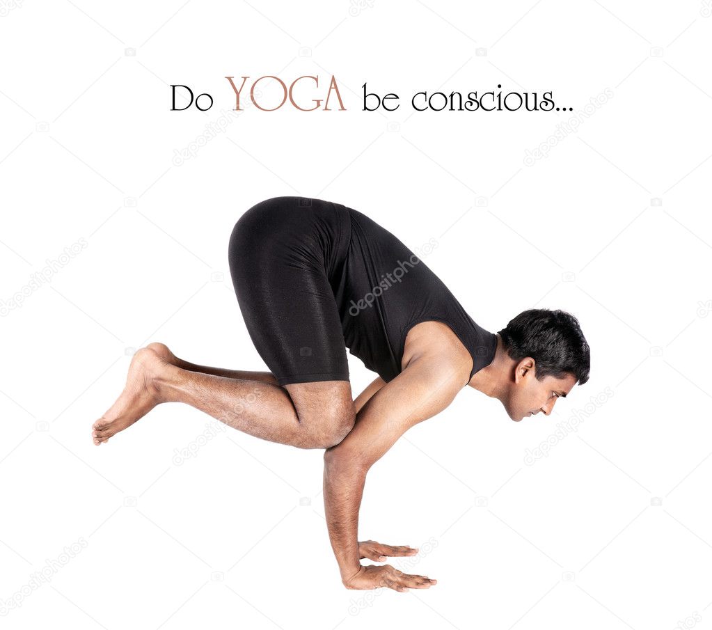 Yoga bakasana crane pose