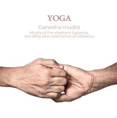 Yoga Ganesha mudra clipart