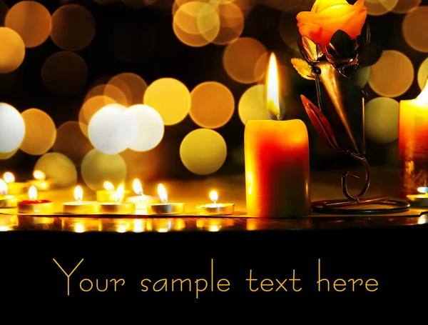 Lighting candles — Stock Photo, Image