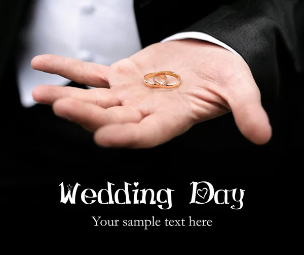 stock image Two wedding rings