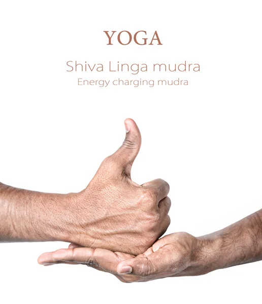 Yoga shiva linga mudra — Stockfoto