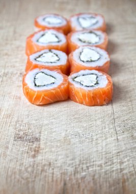 Sushi on the desk clipart