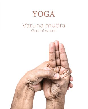 Yoga Varuna mudra clipart