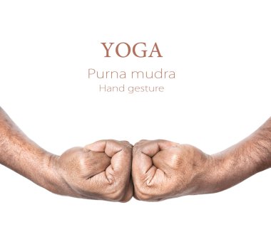 Yoga purna mudra clipart