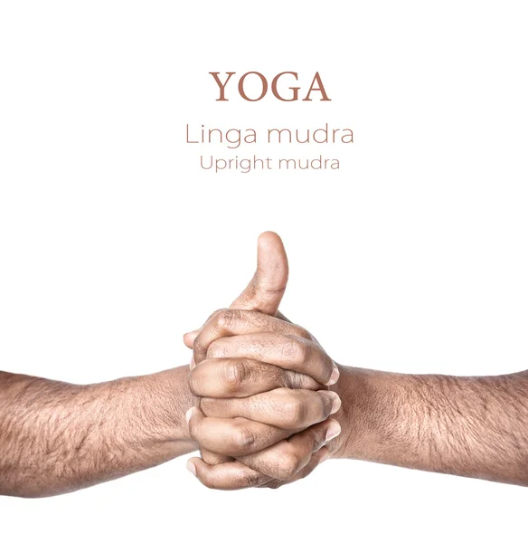 요가 linga mudra — 스톡 사진