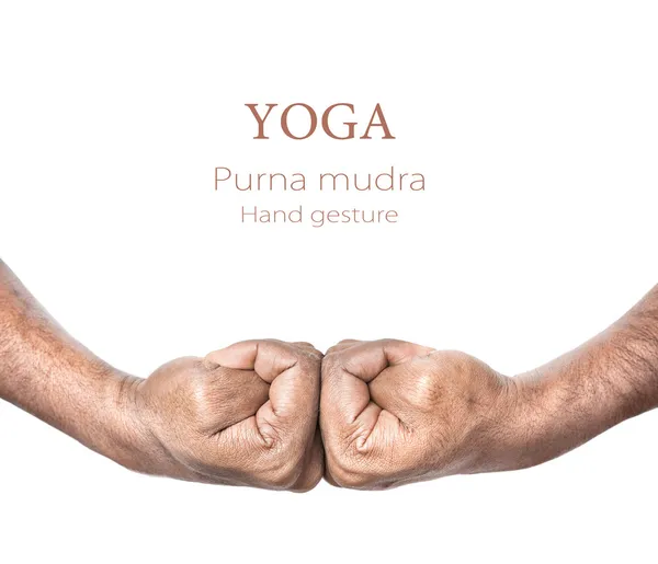 Mudra de purna yoga — Foto de Stock