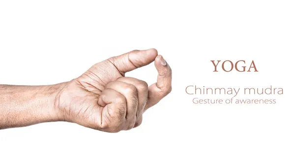 Йога Чинмай мудра — стоковое фото