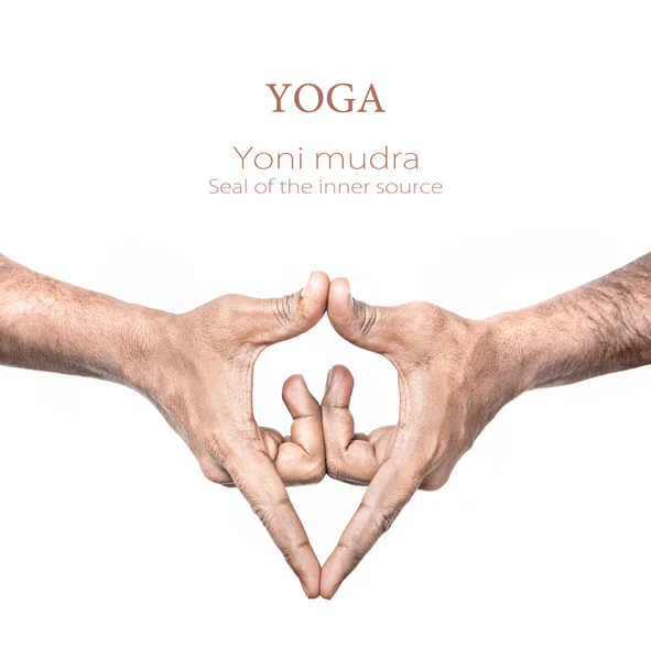 Yoga Yoni mudra — Stock Photo, Image