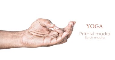 Yoga Prithivi mudra clipart