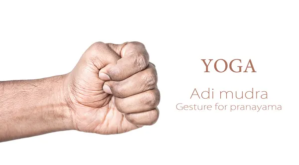 Yoga Adi mudra — Stockfoto