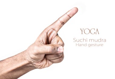 Yoga Suchi mudra clipart