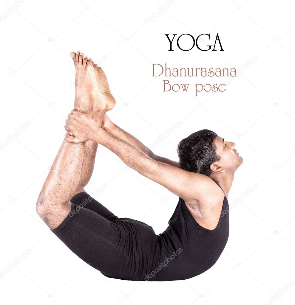 Yoga dhanurasana bow pose
