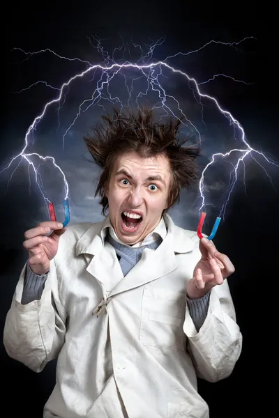 Crazy scientist — Stock Photo, Image