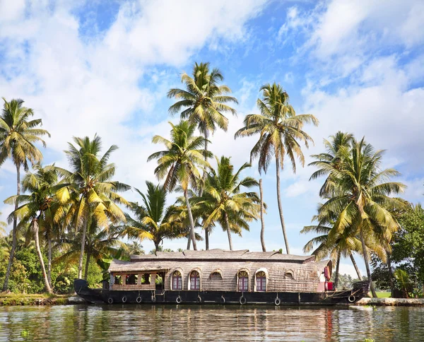 House boat in backwaters — Stock Photo, Image