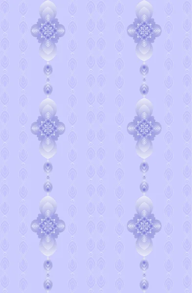 Градиентный фиолетовый цветочный узор — стоковый вектор