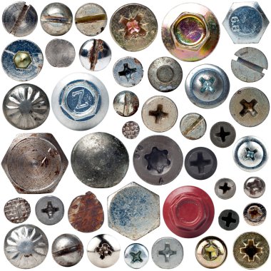 Screws collection clipart