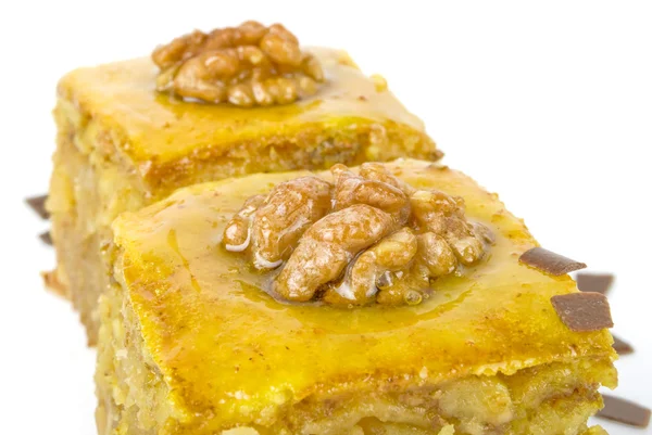 Медовий торт з горіхом — стокове фото
