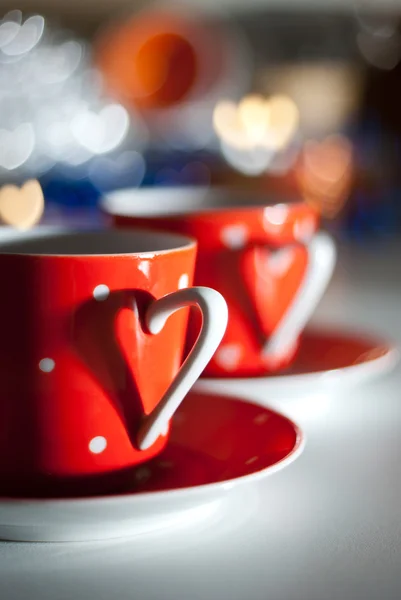 stock image Red Mug with a heart