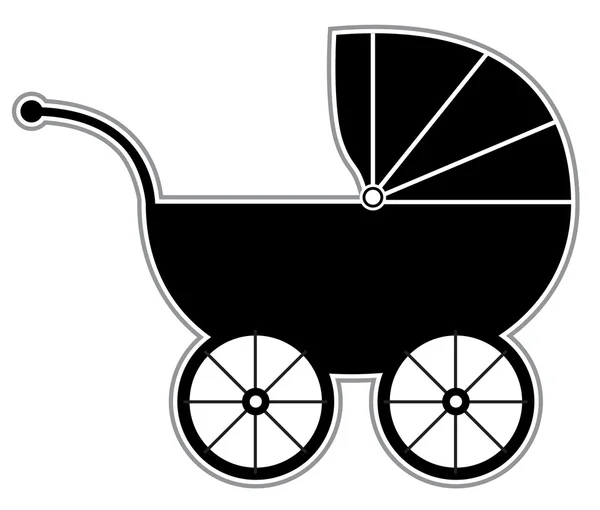 Kinderwagen — Stockvector