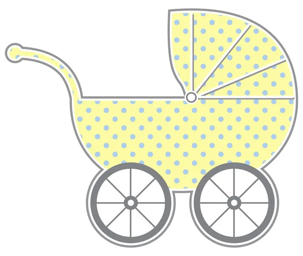 Carro de bebé — Vector de stock