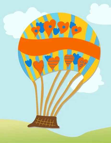 Ballon à air chaud — Image vectorielle