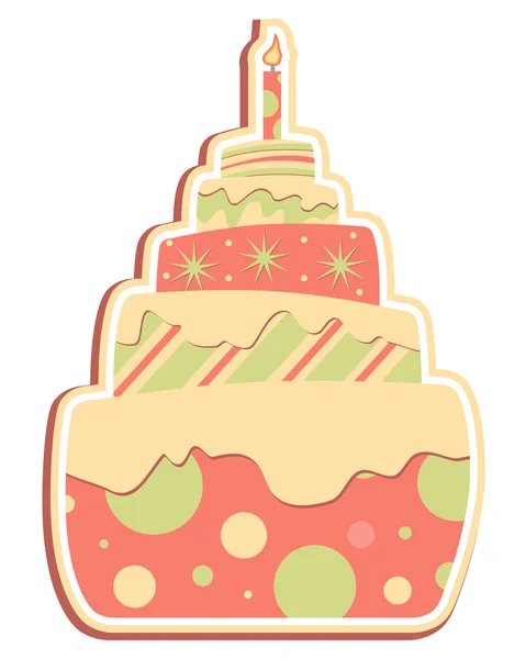 Gâteau en couches — Image vectorielle
