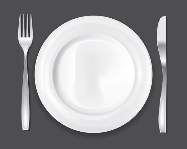 Set di piatti per cena 1 — Vettoriale Stock