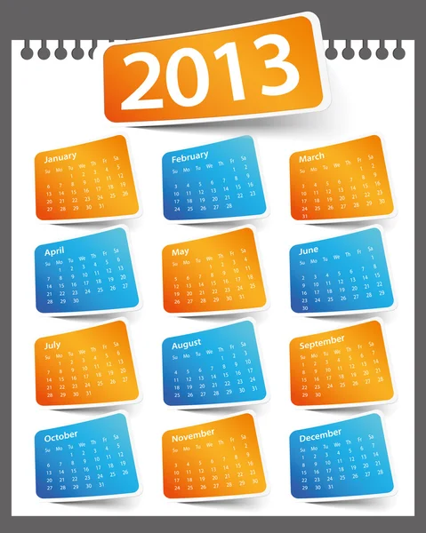 stock vector Calendar Design 2013