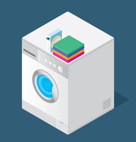 Máquina de lavar roupa —  Vetores de Stock