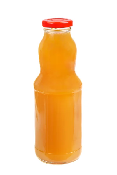 Juice i ett glas isolerad på vit bakgrund — Stockfoto