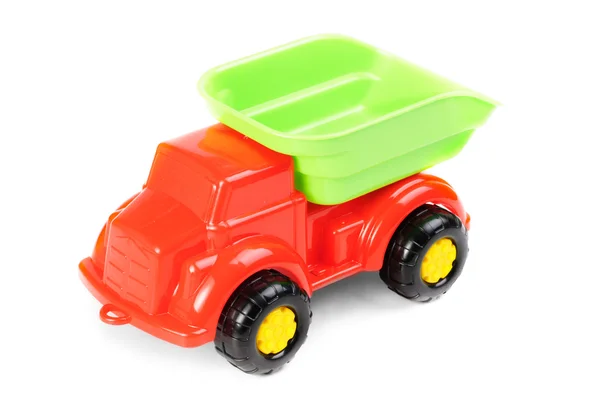 Plastic car toy isolated on white background — Stock Photo, Image