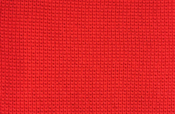 Stof rode wol achtergrond jersey makro. — Stockfoto