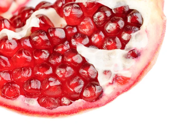 Pomegranate sliced close-up image as background — Stock Photo, Image
