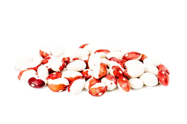 Haricot beans macro isolation on white background — Stock Photo, Image