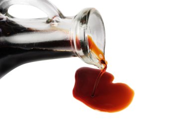 Soy sauce isolated on the white background clipart