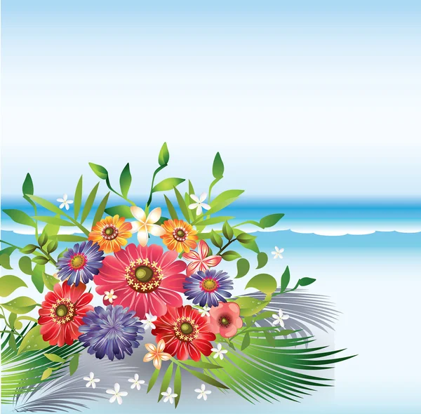 Flores de mar imágenes de stock de arte vectorial | Depositphotos