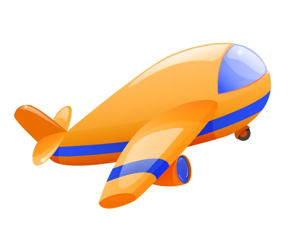 Изолированный игрушечный самолет — стоковый вектор