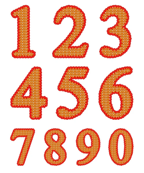 Conjunto de números de punto — Vector de stock