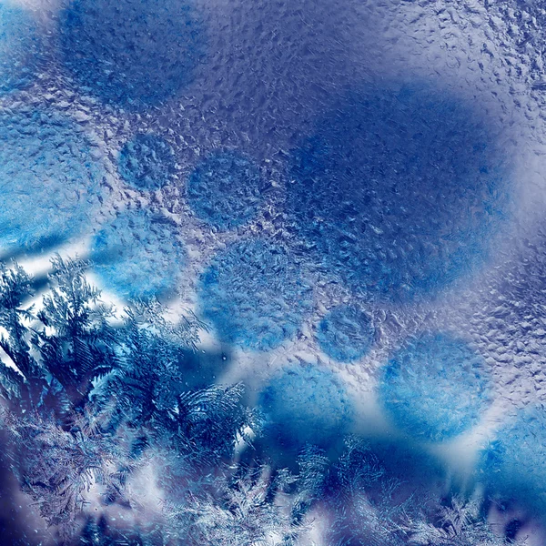Water and frost — Stock Photo, Image