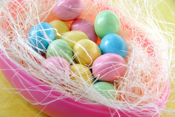 Easter candy eggs Stock Image