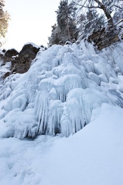 Frozen waterfall clipart