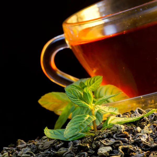 Herbata i mięty — Zdjęcie stockowe