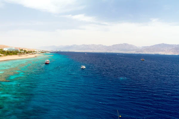 stock image Red sea before a rain