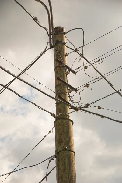 High voltage pole — Stock Photo, Image